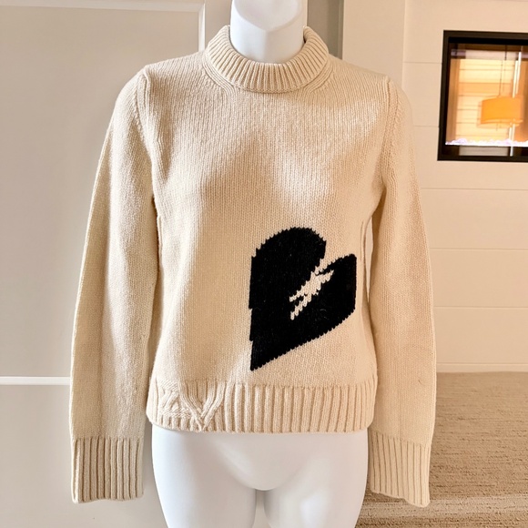 Zadig & Voltaire Sweaters - ZADIG & VOLTAIRE Cutie Merino Wool Crewneck Heart Sweater Sz S NWT $328